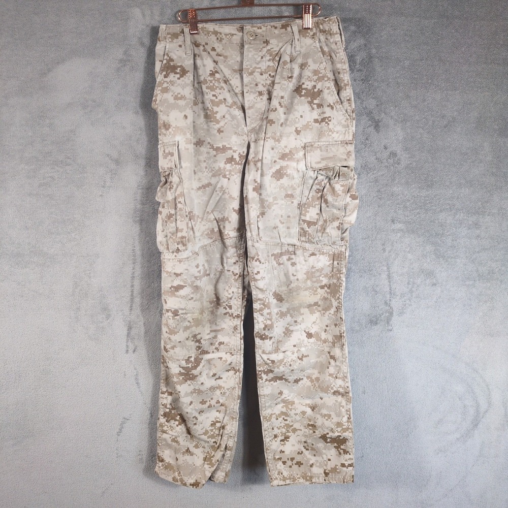 USMC Desert Marpat Digital Camo Military Cargo Combat Pants Small Regular